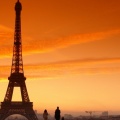 Cover FB  Sunset Paris Eiffel Tower