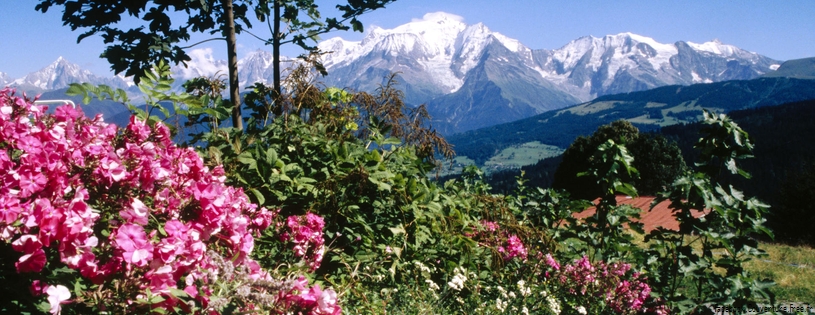 Mont Blanc vu depuis le village du Cordon, Haute-Savoie, France - Facebook Cover.jpg