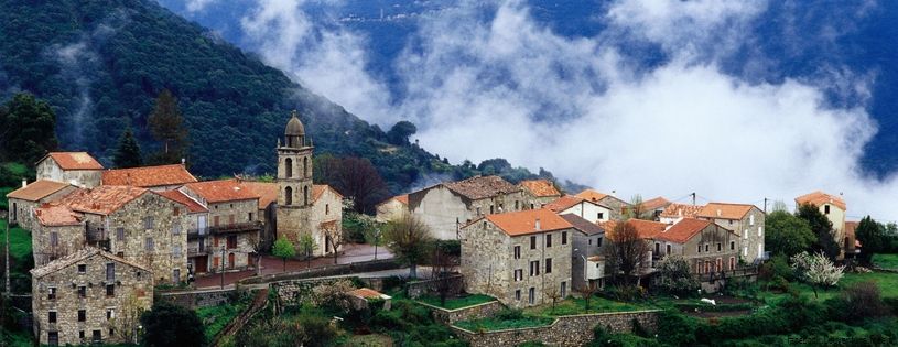 Village de l'Alta Roca, Corse, France - Facebook Cover
