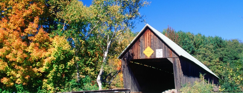 Cover FB  Lincoln Covered Bridge, West Woodstock, Vermont